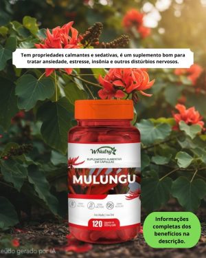 Mulungu - 120 cápsulas de 500mg