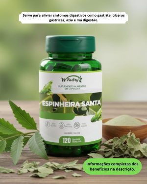 Espinheira Santa - 120 cápsulas de 500mg