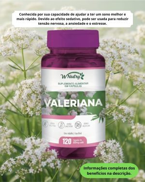 Valeriana - 120 cápsulas de 500mg