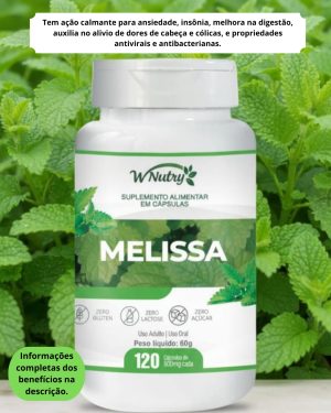 Melissa - 120 cápsulas de 500mg