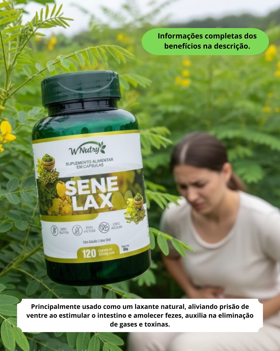 Sene Lax- 120 cápsulas de 500mg
