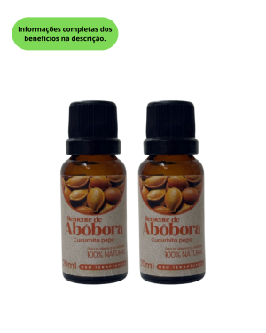 2 Óleos de Semente de Abóbora - 20ml cada