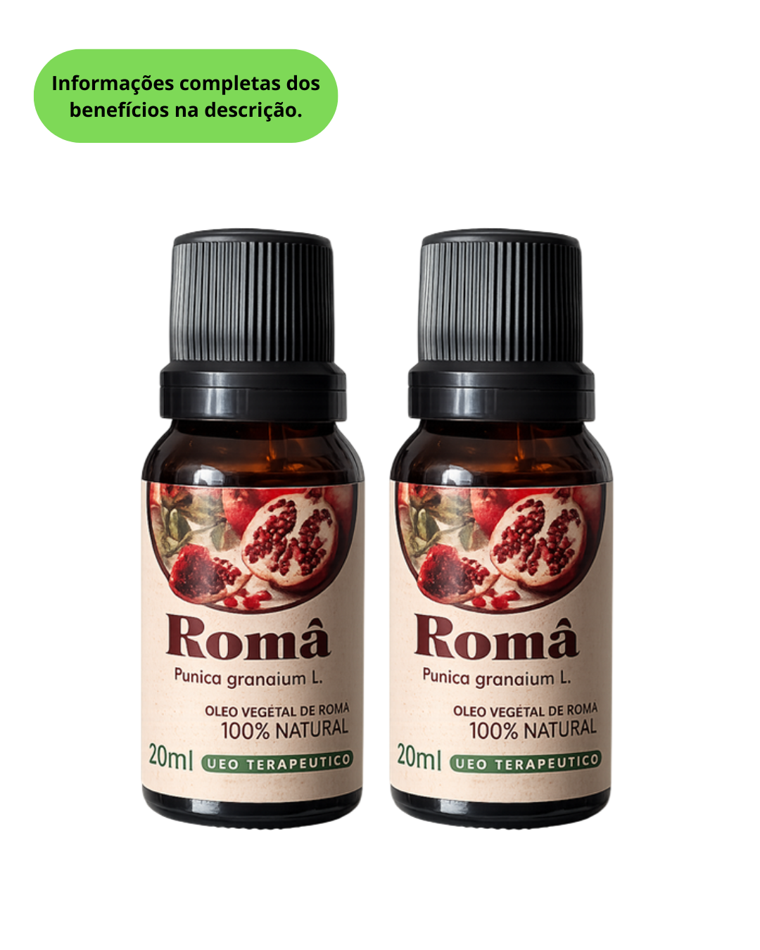 2 Óleos de Romã - 20ml cada